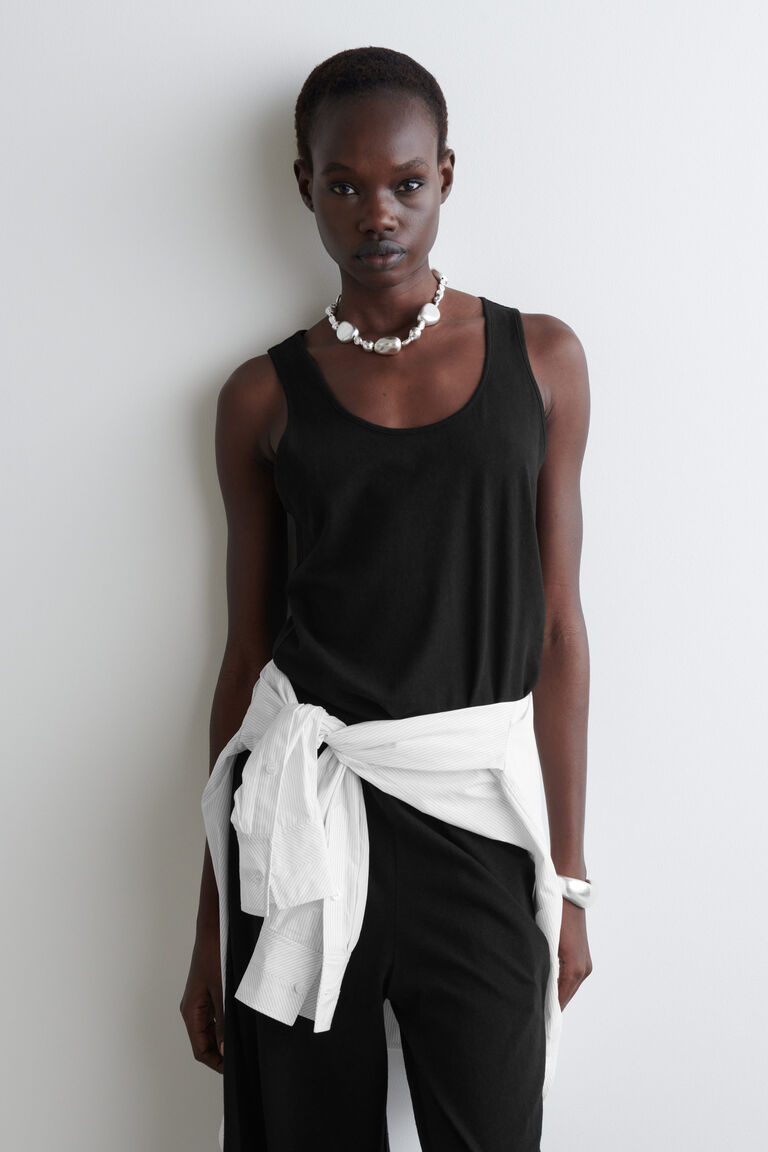 COTTON-LINEN TANK TOP