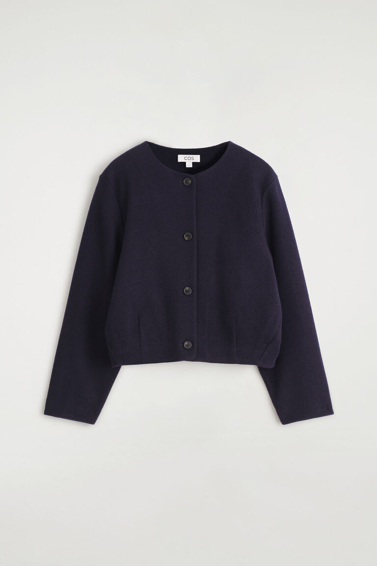 BOILED MERINO WOOL CARDIGAN
