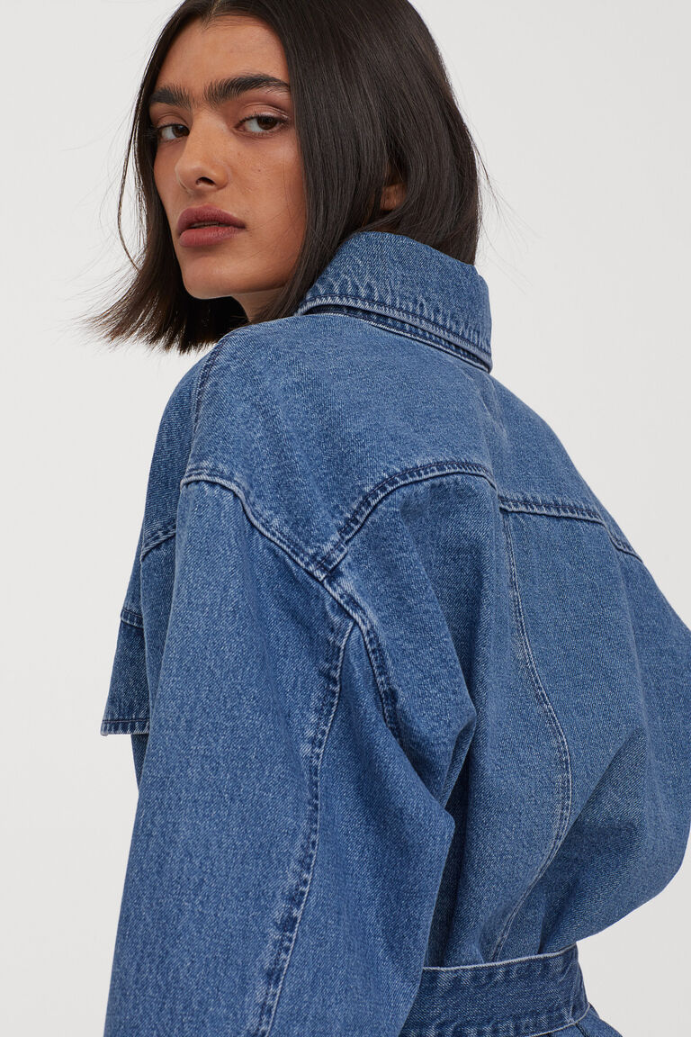 Denim shirt jacket