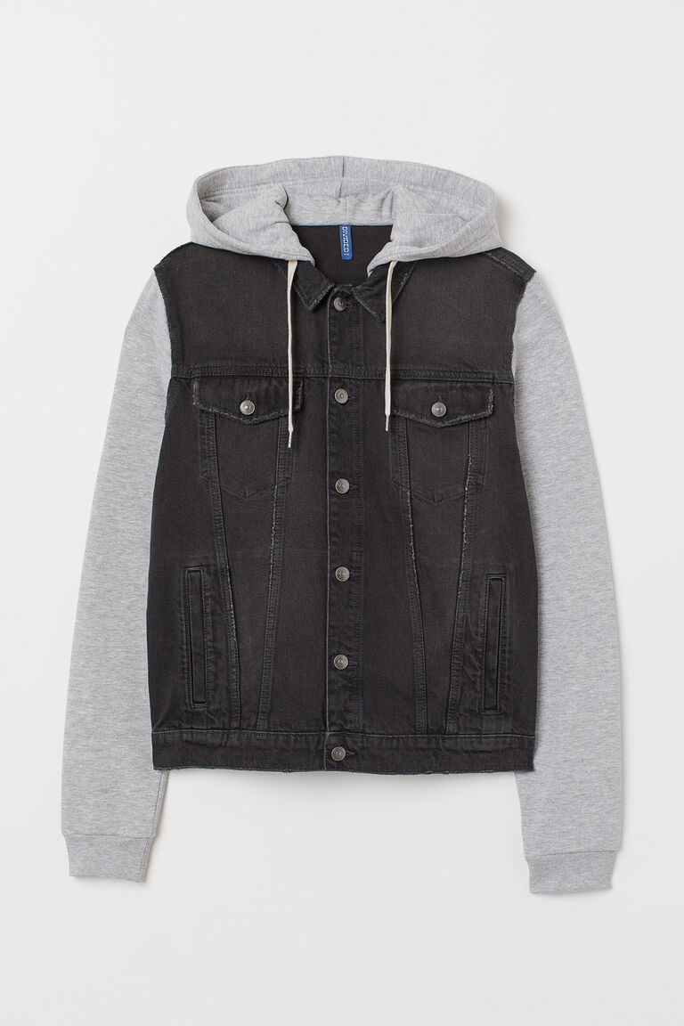 denim jacket with hood