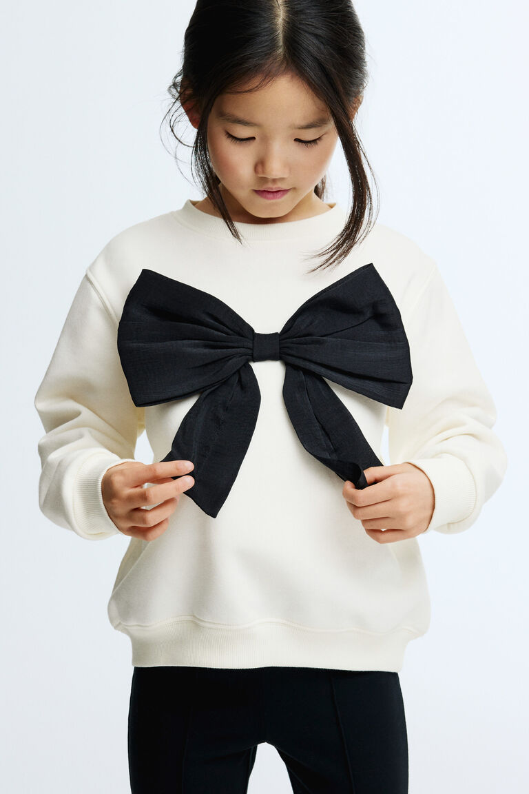 Bow-detail sweatshirt