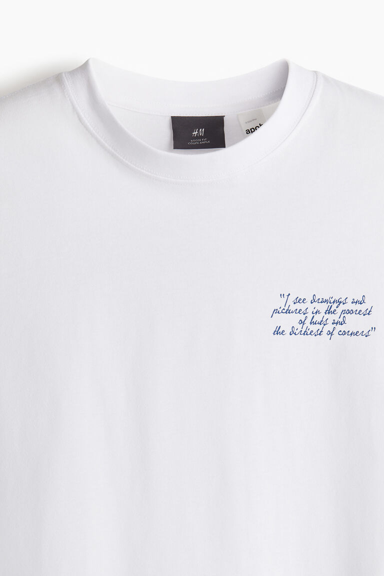 ★ILLIGO★ Honeydew Hotfix Loose Crop T-Shirt White 25SMTOP2 Loose Fit Printed T-shirt