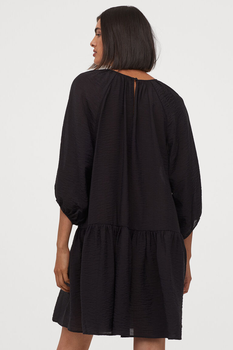 h&m balloon sleeve dress
