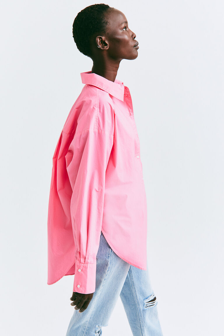 Oversized cotton shirt