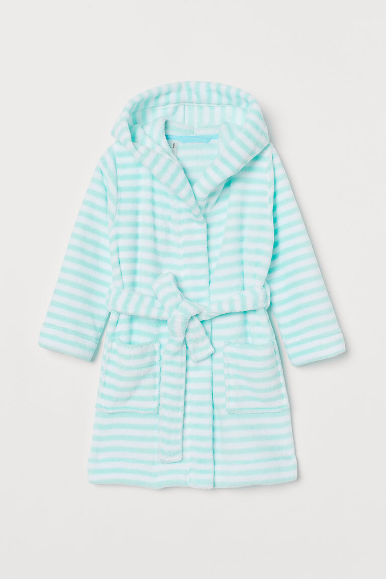 Fleece dressing gown