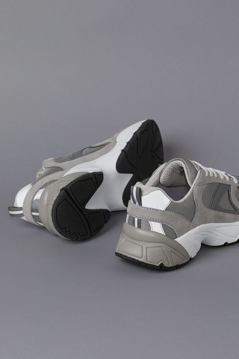 chunky trainers grey