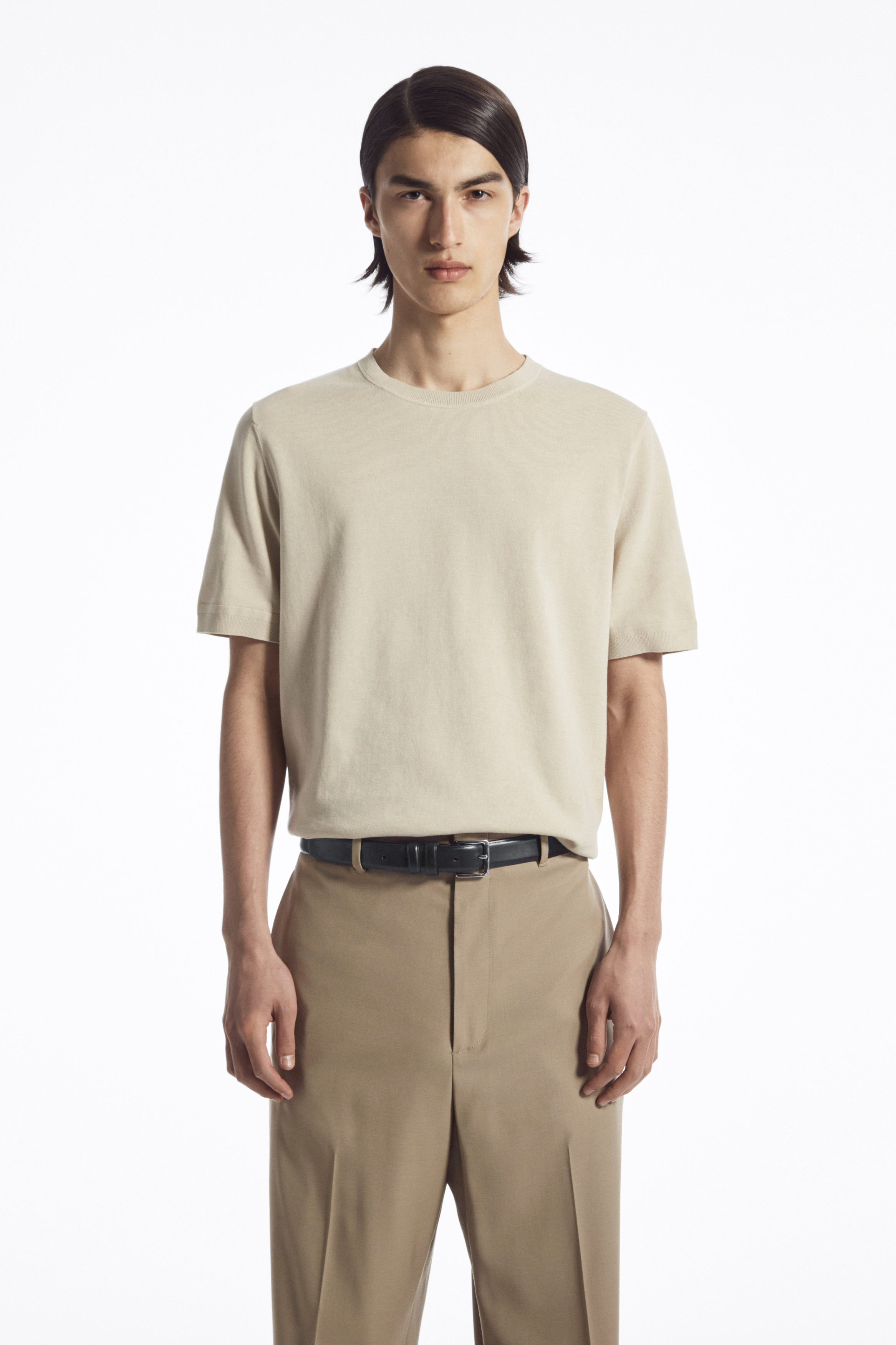 LIGHTWEIGHT KNITTED T-SHIRT