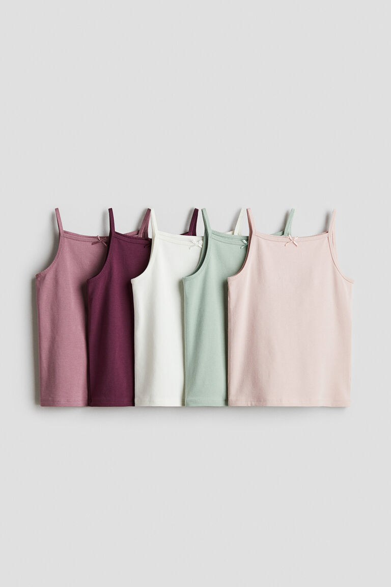 5-pack jersey vest tops