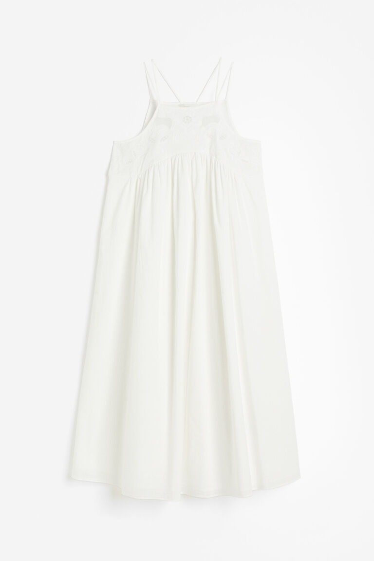 Cotton Tie Embroidered Dress main image 0