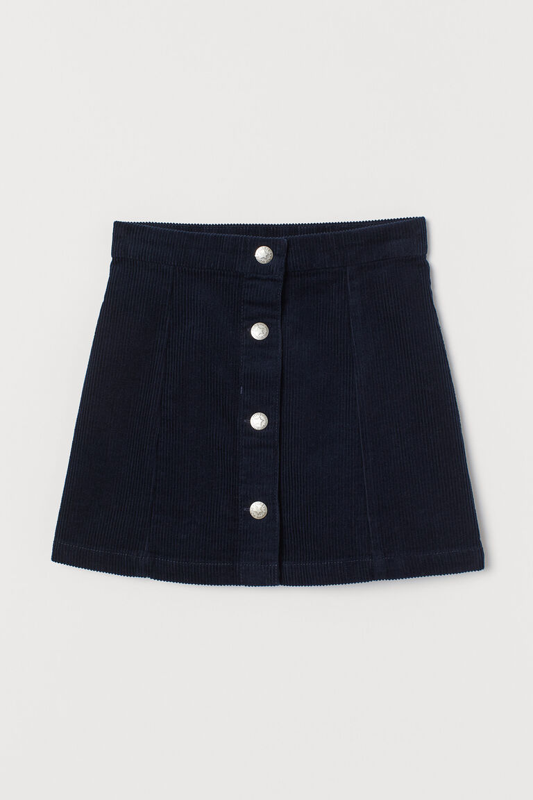Aline corduroy skirt