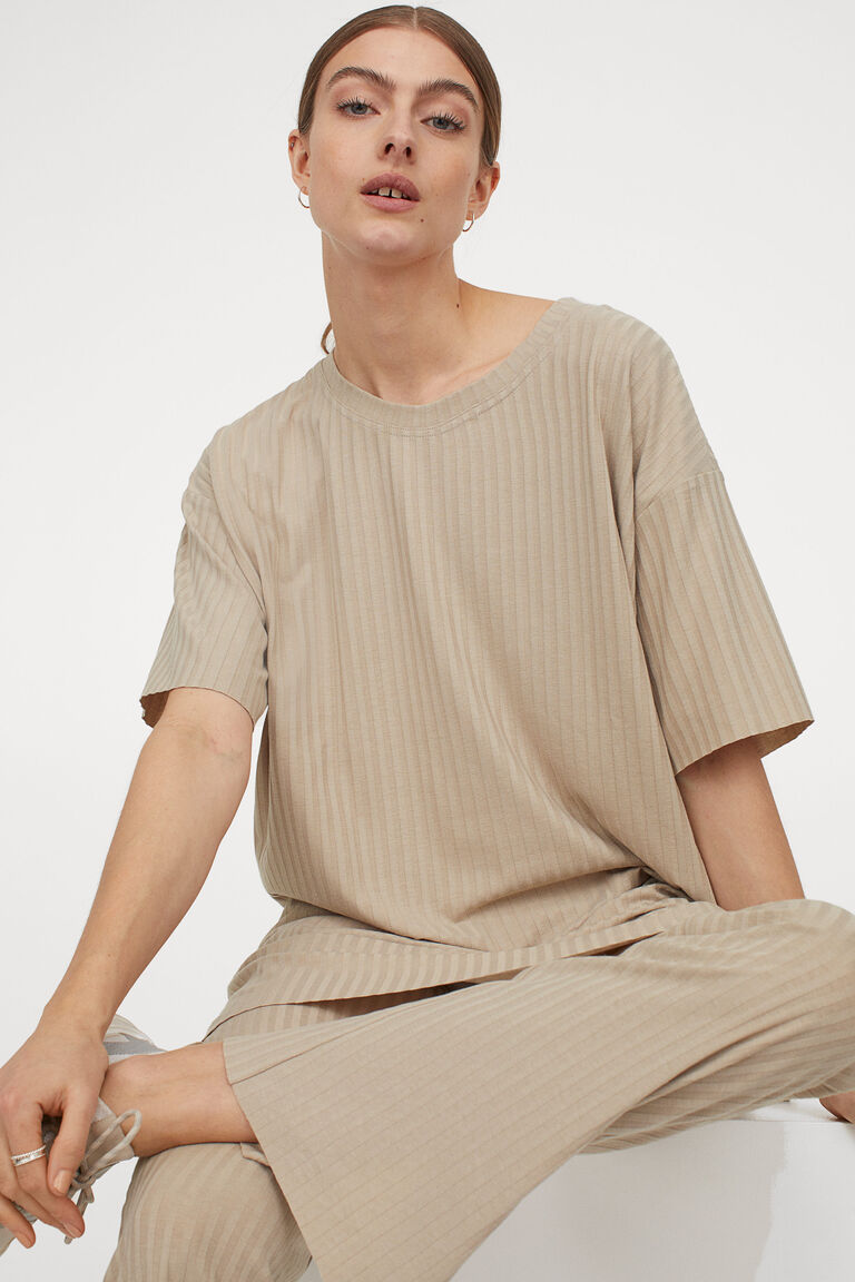 Ribbed jersey shirt Clearance