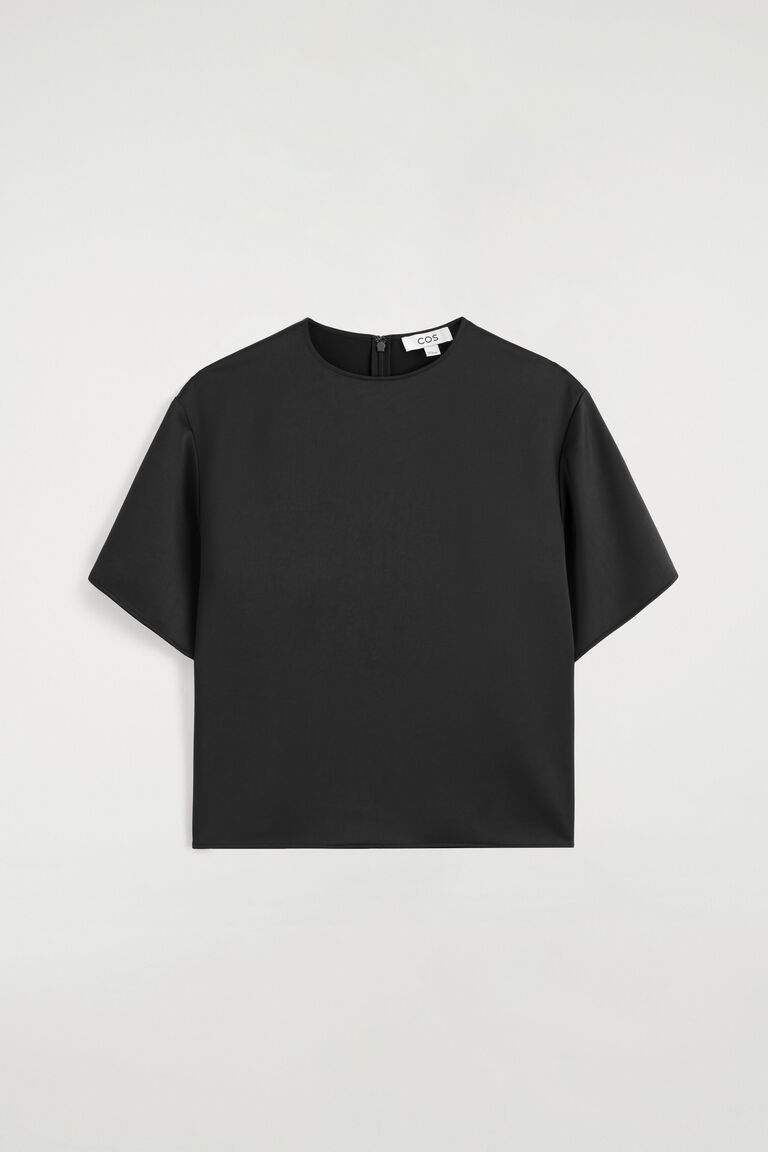 OVERSIZED SATIN T-SHIRT