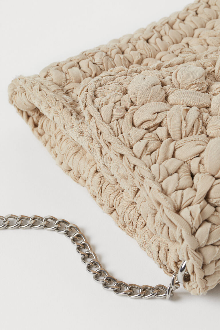 Crocheted shoulder bag