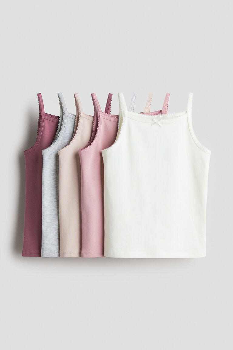 5-pack jersey vest tops