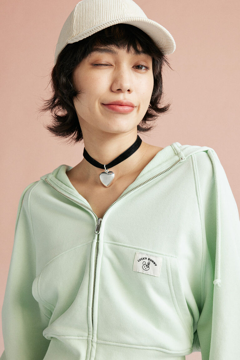 Oversized zipthrough hoodie