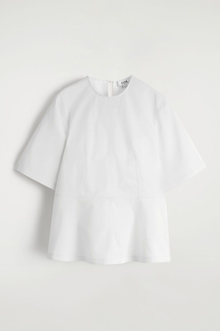 COTTON PEPLUM TOP