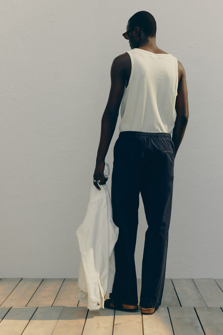 Relaxed Fit Cotton trousers