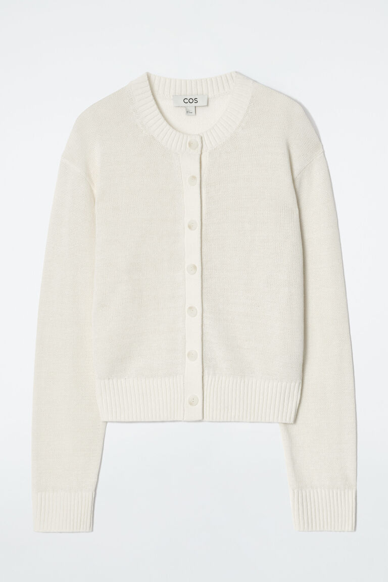 KNITTED LINEN CARDIGAN