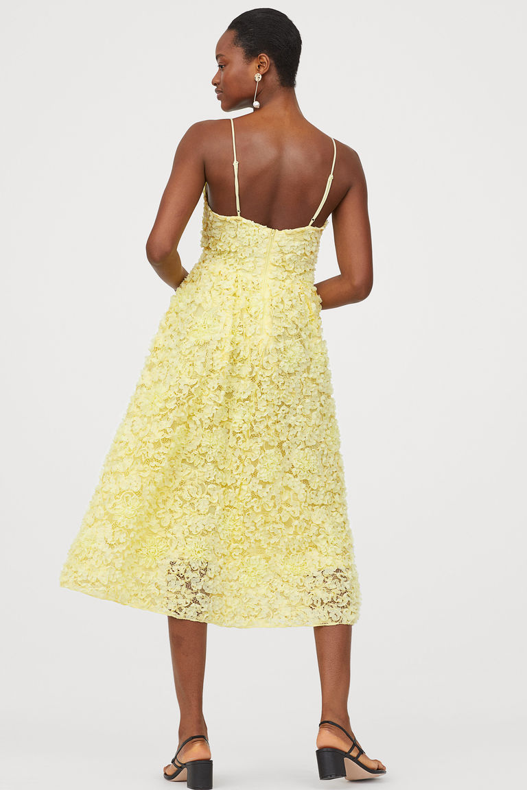 h&m dress with appliques
