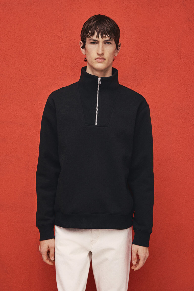 【関税&送料込】Mcm Black Stretch Polyester Blend Sweatshirt Sweatshirts - MSCH Copenhagen - MSCHIma Q Logo Hood Sweatshirt