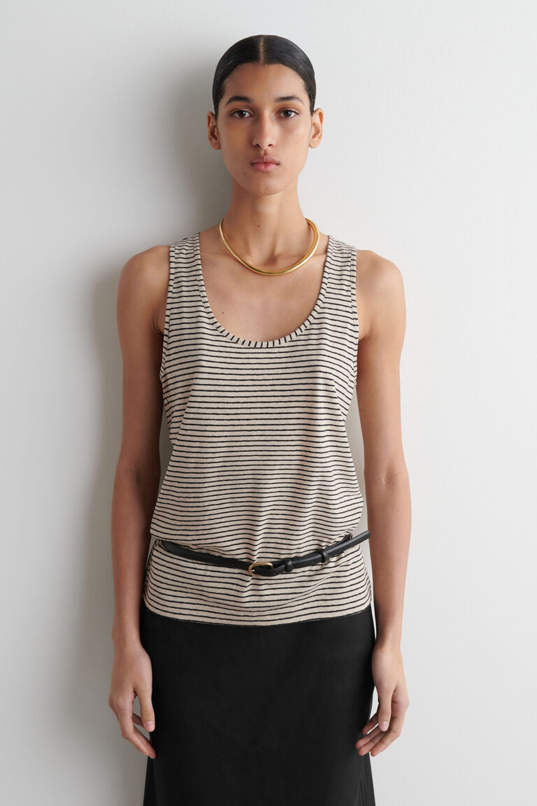 COTTON-LINEN TANK TOP