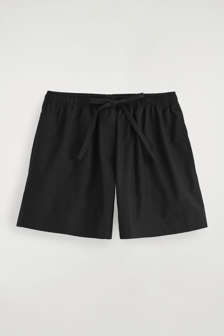 DRAWSTRING COTTON SHORTS