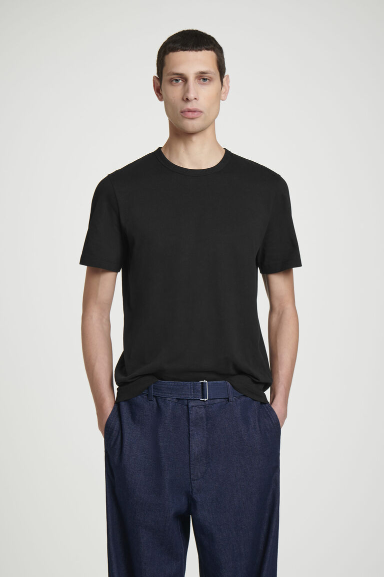 REGULAR BRUSHED-COTTON T-SHIRT
