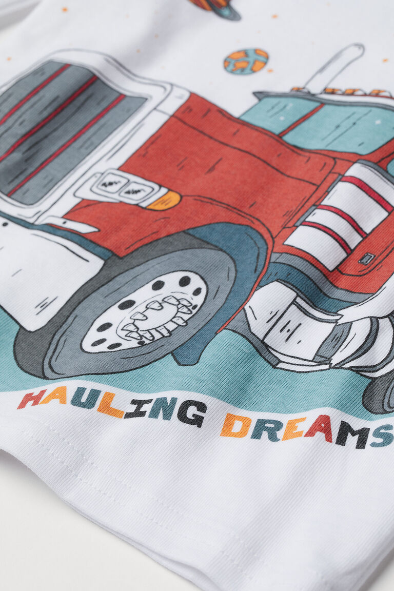 Cotton jersey pyjamas