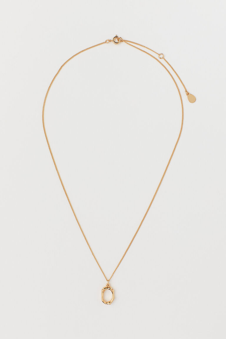 Goldplated pendant necklace