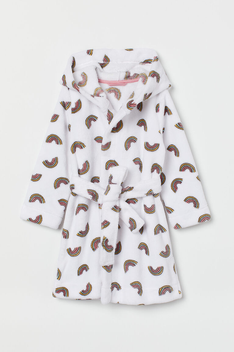 Fleece dressing gown