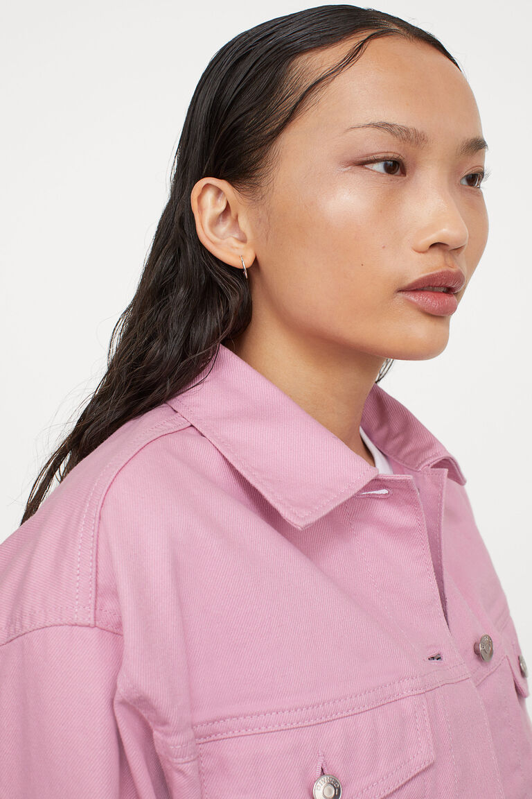 Cropped denim jacket