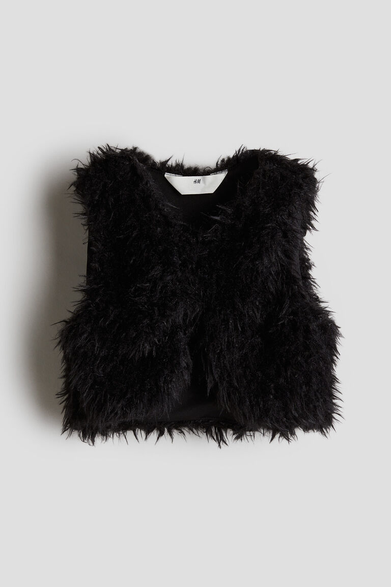 Fluffy gilet