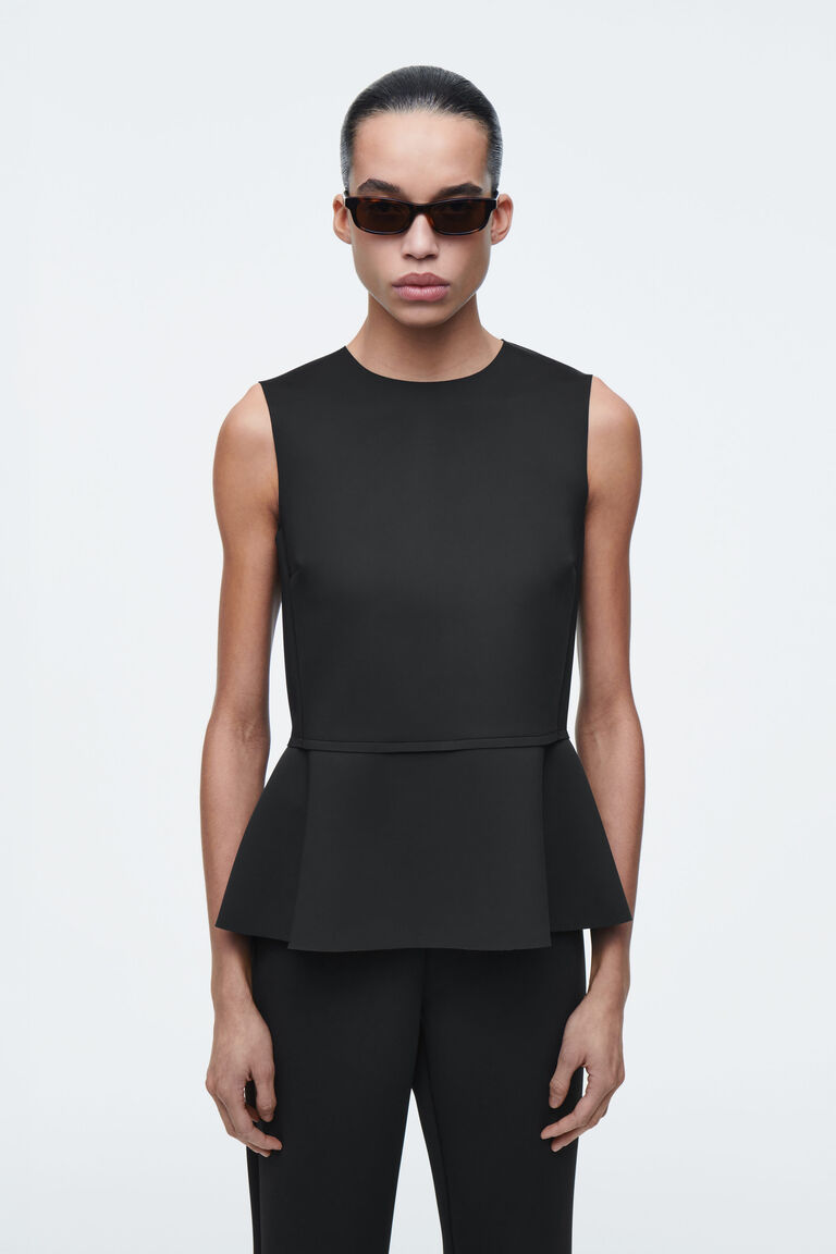 PEPLUM SCUBA TANK TOP