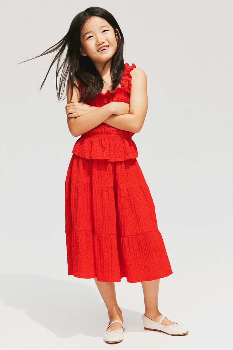 Seersucker skirt