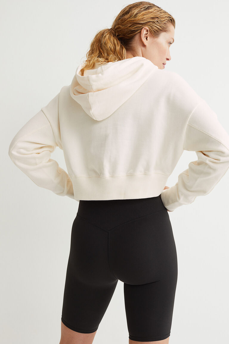 Cropped athletic hoodie Clearance