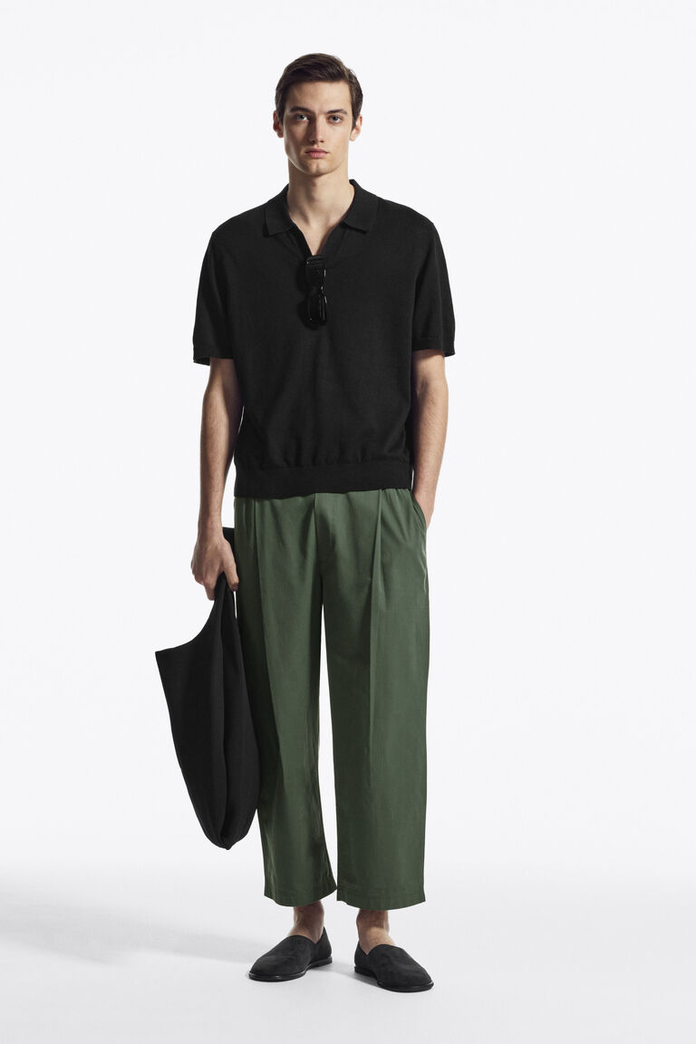【新品】【完売品】HOPE Wide-leg Workwear Trousers WIDE-LEG ELASTICATED TROUSERS