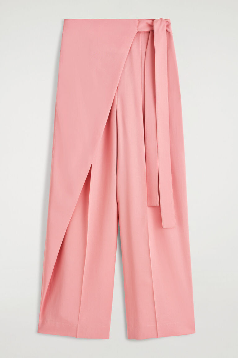 FLUID WRAP-FRONT TROUSERS