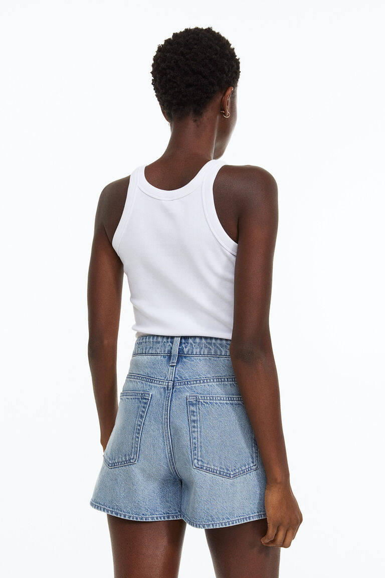 HI Curvy  Full Size Women  High Waist Slim Denim Shorts main image 1