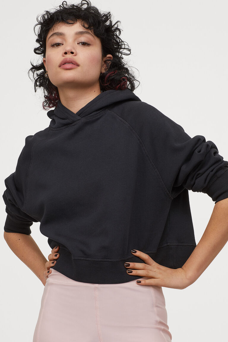 crop top hoodie h&m