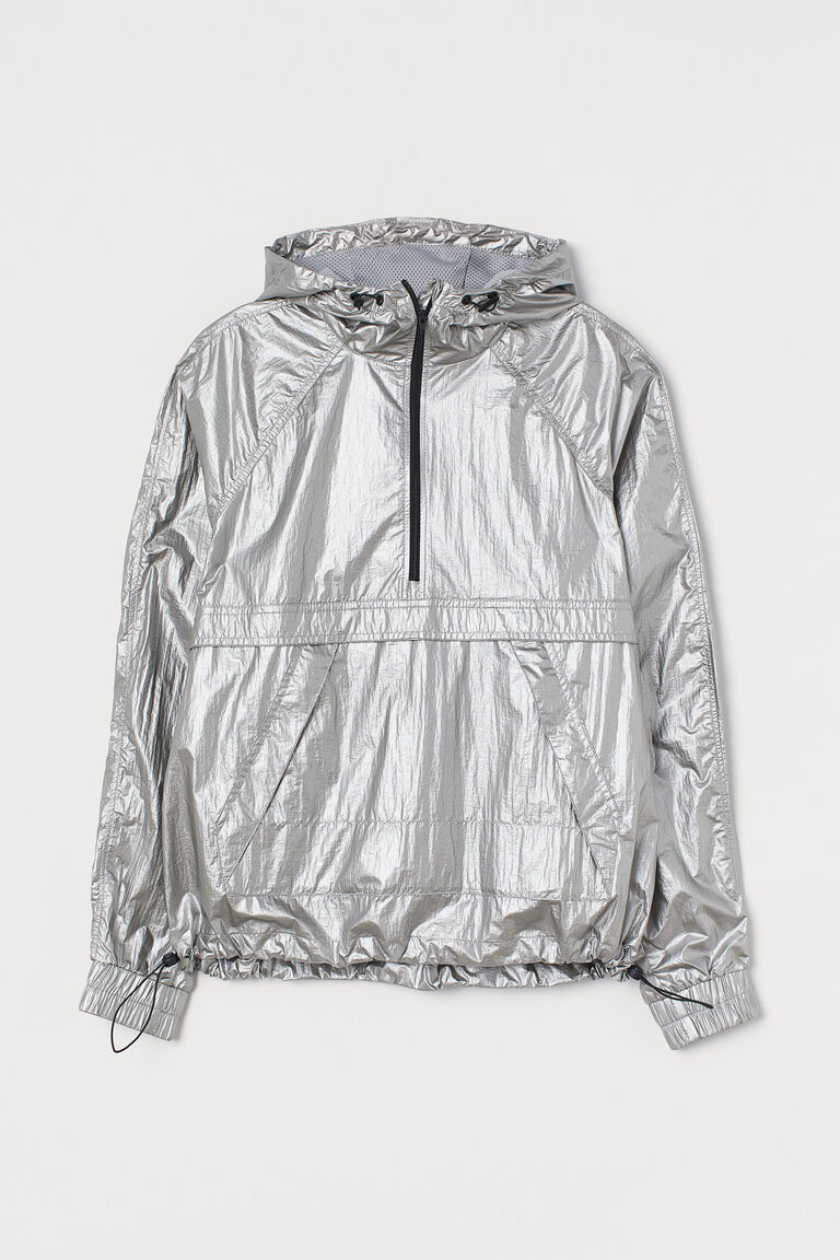 Shimmering popover jacket