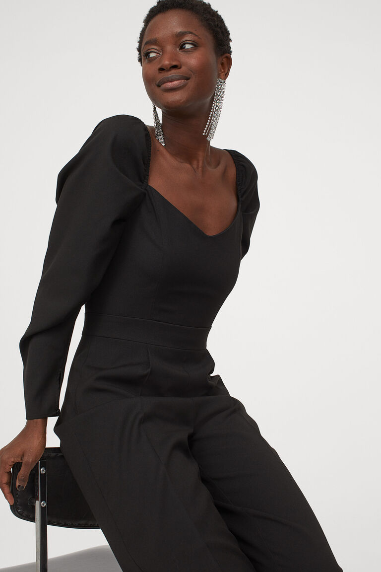 Sweetheartneckline jumpsuit