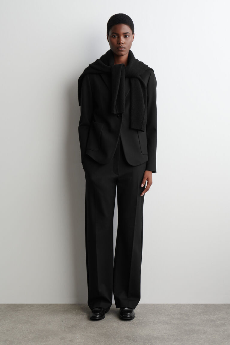 TAILORED STRAIGHT-LEG TROUSERS
