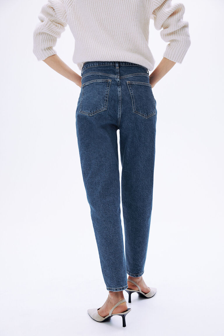 Mom Jeans Ankle 1bj Denim Dark