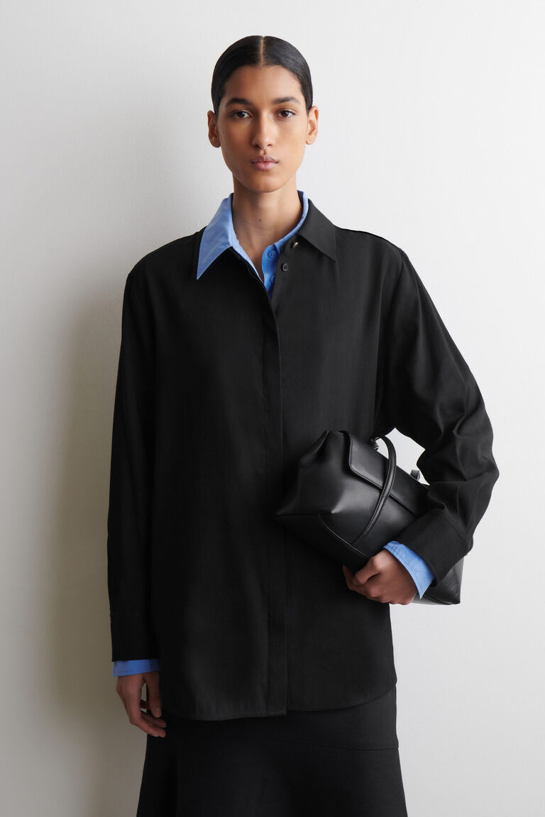 LONGLINE LINEN SHIRT