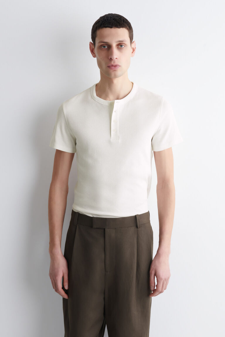 เสื้อยืดฮ็อคคอปกสลิมฟิตผ้าริบ