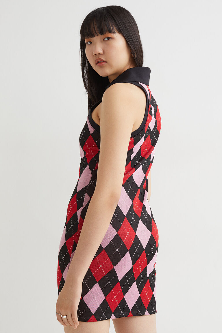 Jacquardknit dress