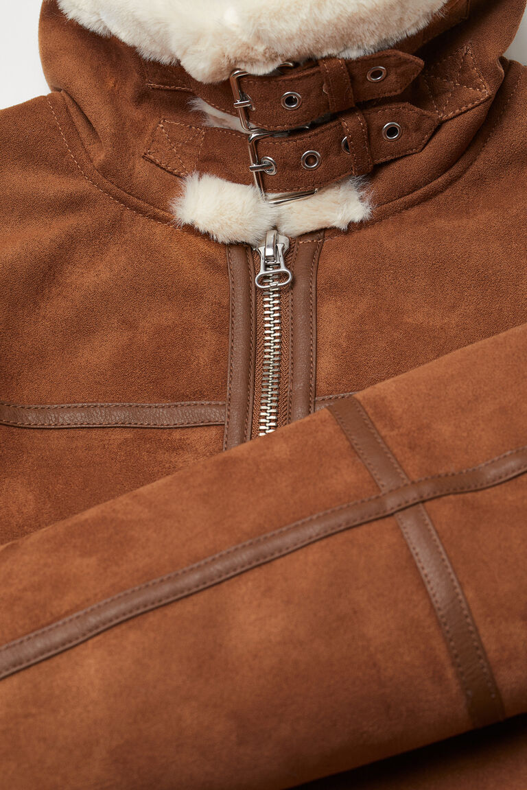 Faux furlined jacket