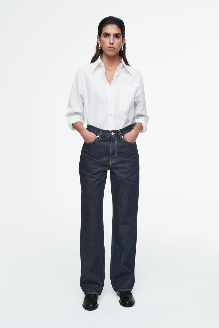 NO RETURN & EXCHANGE - COLUMN STRAIGHT-LEG JEANS