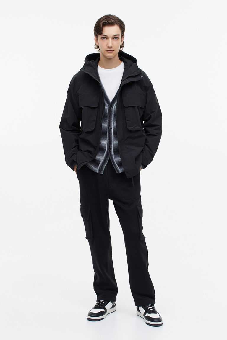 Relaxed Fitted Cargo Jacket