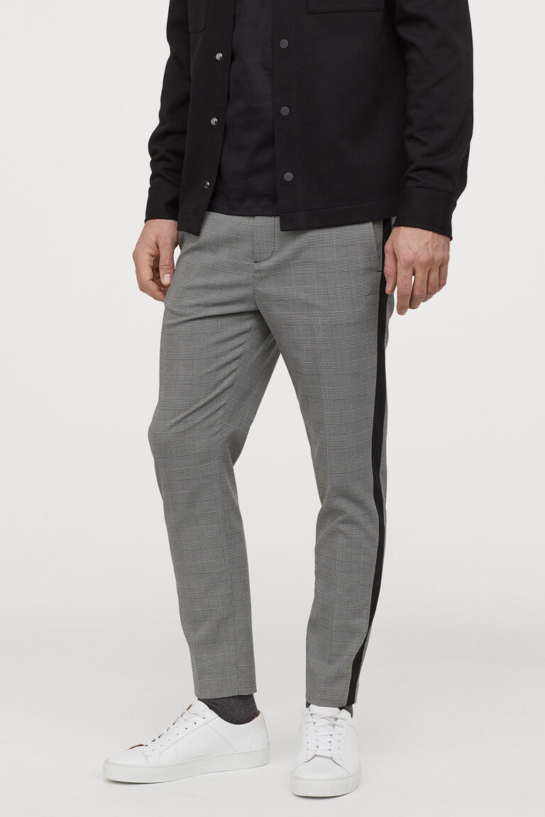 side stripe suit pants